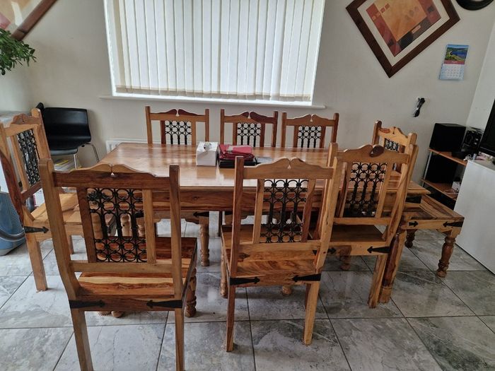 Dinning Table and 8 Chairs