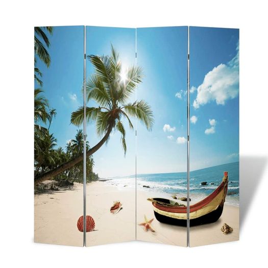 Folding Room Divider 160x170 cm Beach