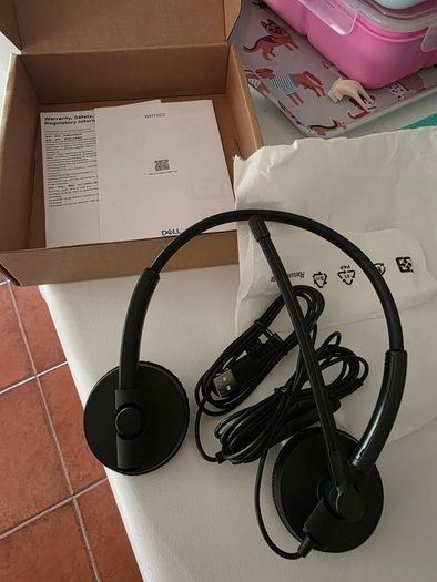 Brand New DELL Stereo Wired On-Ear Headset
