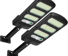 Solar Lights Outdoor, Freeas 213 LED Solar Powered Street Lights Motion Sensor Wall Lamp Waterproof Security Light with 180 Adjustable Pole for Outside Wall, Garden, Street, Porch (2 Pack)
