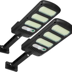 Solar Lights Outdoor, Freeas 213 LED Solar Powered Street Lights Motion Sensor Wall Lamp Waterproof Security Light with 180 Adjustable Pole for Outside Wall, Garden, Street, Porch (2 Pack)