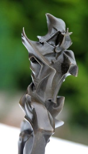 Unique Forms Of Continuity in Space - Bronze, Marble, Signed