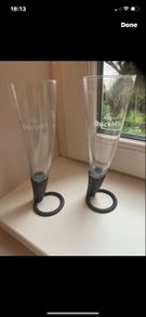 Very Rare Buckler Horn Shaped Glasses Set