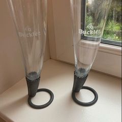 Very Rare Buckler Horn Shaped Glasses Set