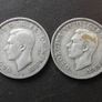 Great Britain. George VI. 2 Silver Shillings (1939+1941) Image 2