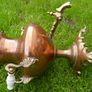 Antique Victorian Copper Kettle, Tea Urn Samovar Image 6
