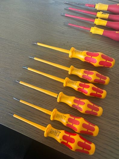 VDE Screwdrivers Flat Head Wiha Wera Stanley