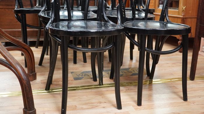 Set of 9 Vintage Bentwood Dining Chairs