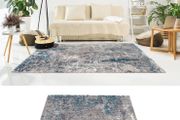 rug blue and grey 140x200mm