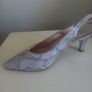 Silver sling back heels - Size 39 Image 2