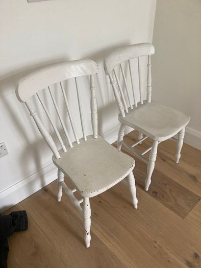Kitchen Chairs x 2 - Windsor - Antique Farmhouse.