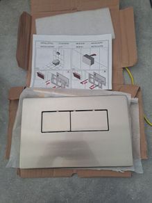 flush plate satin chrome p65-0017-0240