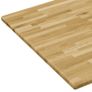Table Top Solid Oak Wood Rectangular 23 mm 140x60 cm Image 4