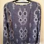 Beautiful Grey Floral Design Top Size S! Image 4