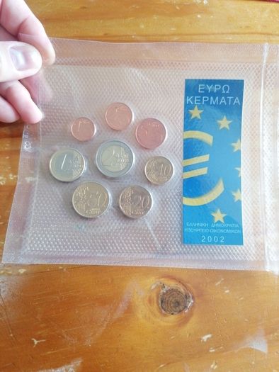 2002 Greece Euro Coin Set