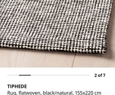 ikea tiphede rug 155x220cm