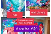 mermaid full bedroom set all