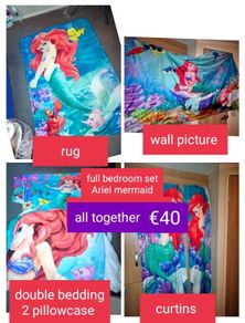 mermaid full bedroom set all