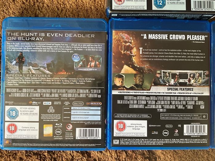 Star Wars Saga & Predator Blu Ray