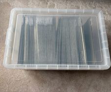 160L Clear Storage Box w/ clasps