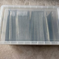 160L Clear Storage Box w/ clasps