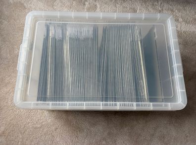 160L Clear Storage Box w/ clasps