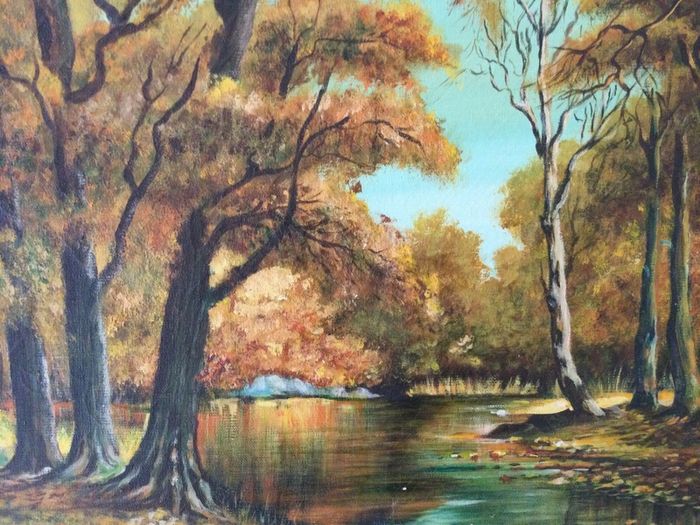 Art - Vintage Oil on Canvas,  ( J. Smyth)