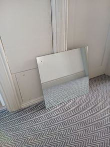 Vintage Frameless Mirror