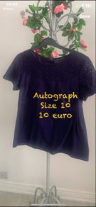 top autograph navy broderie anglaise size 10