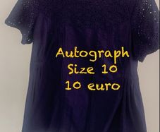 top autograph navy broderie anglaise size 10