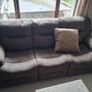 Charcoal leather & fabric suite 3, 2, 1 Image 3