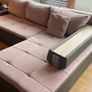 Large L Shaped couch sofa bed grey Image 2
