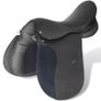 Horse Riding Saddle Set 17.5" Real Leather Black 18 cm 5-in-1 Image 5