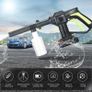 21V Cordless Portable High-Pressure Cleaning Gun Machine, 2.0Ahx2 Battery with Cleaning Brush,6m Hose,for Cleaning Cars,Garden Image 2