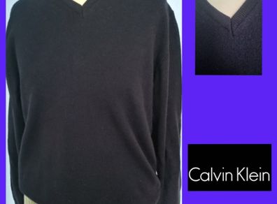 Calvin Klein Merino wool V neck jumper, sz M, vg condition, D18 post 8e