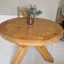 solid oak table and chairs Image 2