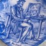 Set of 3 Vintage Collectible Plate Enoch Wedgewood blue white 4 inches Plates coaster Tunstall Made in England Image 6