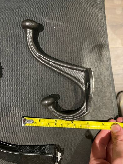 Coat hooks different sizes