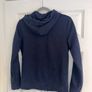 Adidas Essentials 3-Stripes Full Zip Hoodie in Navy - Size small Image 2