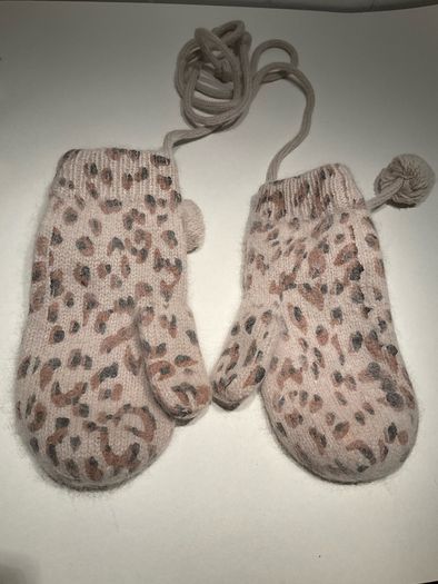 river island animal print mittens