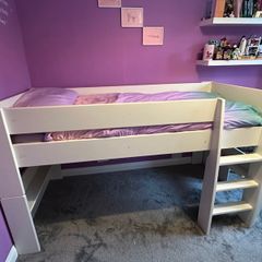 Mid Sleeper Bed - Harvey Norman Popsicle Bed - White