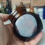 471 - Set of 4 Vintage Amber Glass Screw Top Collectible Decorative Bottles Image 10
