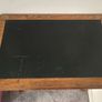 Antique leather topped desk Image 3