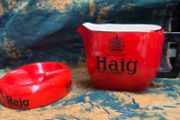 Vintage Haig Scotch Whisky jug and ashtray