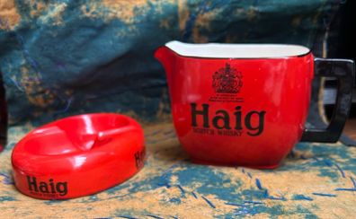 Vintage Haig Scotch Whisky jug and ashtray