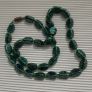 Vintage Green Glass Necklace Image 2