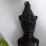 Antique African Bronze Benin Tribal Art  Statue Bust Figure Image 2