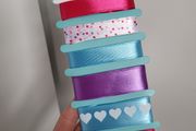 Set of fabric ribbon for crafting and sewing 6x 1,5m