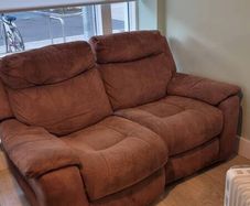 Red / Brown 2 seater chair / sofa