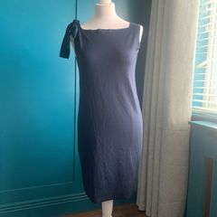 COS navy midi dress. Size XS